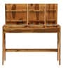 Amery Sheesham Wood Writing Table with Lift Top in Rustic Teak Finish