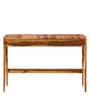 Amery Sheesham Wood Writing Table with Lift Top in Rustic Teak Finish