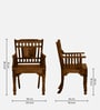 Amherst Sheesham Wood Arm Chair In Provincial Teak Finish