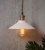 Amherst White Metal Hanging Light