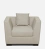 Amida 1 Seater Leatherette Sofa In Beige Colour