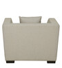 Amida 1 Seater Leatherette Sofa In Beige Colour