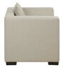 Amida 1 Seater Leatherette Sofa In Beige Colour