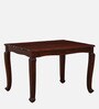 Amiens Sheesham Wood 4 Seater Dining Set In Honey Oak Finish