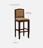 Amiens Sheesham Wood Bar Table Set In Honey Oak Finish With 2 Chairs