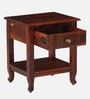 Amiens Sheesham Wood Bedside Table In Honey Oak Finish