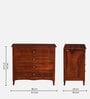Amiens Sheesham Wood Chest Of Drawers In Honey Oak Finish