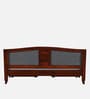 Amiens Sheesham Wood Queen Size Bed In Honey Oak Finish With Drawer Storage