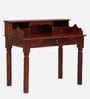 Amigo Sheesham Wood Writing Table in Scratch Resistant Honey Oak Finish