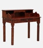 Amigo Sheesham Wood Writing Table in Scratch Resistant Honey Oak Finish