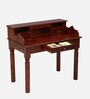 Amigo Sheesham Wood Writing Table in Scratch Resistant Honey Oak Finish