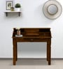 Amigo Sheesham Wood Writing Table in Scratch Resistant Provincial Teak Finish