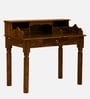 Amigo Sheesham Wood Writing Table in Scratch Resistant Provincial Teak Finish