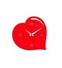 Aminah Engineered Wood Red Wall Clock