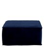 Amma Square Pouffe in Royal Navy Blue Colour