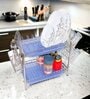 Amol Stainless Steel Pyramid 2 Tier Kitchen Rack
