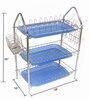 Amol Stainless Steel Pyramid 3 Tier Kitchen Rack