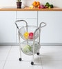 Amol Stainless Steel U shaped Kitchen Trolley