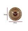 Amon Engineered Wood Brown Wall Clock