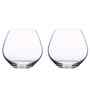 Amoroso Set of 2 Stemless Crystal Lead Free Glass 440ml Wine Glasses