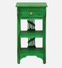 Amory Sheesham Wood End Table In Rustic Green Finish