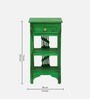 Amory Sheesham Wood End Table In Rustic Green Finish