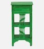 Amory Sheesham Wood End Table In Rustic Green Finish