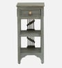 Amory Sheesham Wood End Table In Rustic Grey Finish