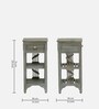 Amory Sheesham Wood End Table In Rustic Grey Finish