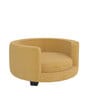 Amos Fabric Kids Sofa in Yellow Colour