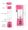 Amour Portable Electric USB Juice Maker Bottle Blender with 6 Blades in Pink colour