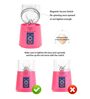 Amour Portable Electric USB Juice Maker Bottle Blender with 6 Blades in Pink colour