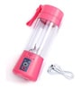 Amour Portable Electric USB Juice Maker Bottle Blender with 6 Blades in Pink colour