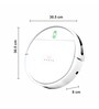 Amour V7s Smart Robotic Vacuum Cleaner with Alexa and Google home compatibility in White Colour