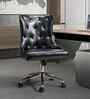 Amparo Leatherette Guest Chair In Black Colour