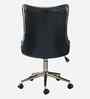 Amparo Leatherette Guest Chair In Black Colour