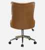 Amparo Leatherette Guest Chair In Tan Colour