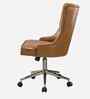 Amparo Leatherette Guest Chair In Tan Colour