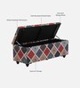 Amravan Fabric Linen Trunk In Multi-Colour