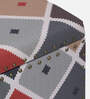 Amravan Fabric Linen Trunk In Multi-Colour