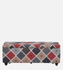 Amravan Fabric Linen Trunk In Multi-Colour