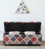 Amravan Fabric Linen Trunk In Multi-Colour