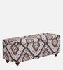 Amravan Sheesham Wood Linen Trunk in Honey Oak Finish