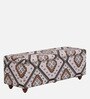 Amravan Sheesham Wood Linen Trunk in Honey Oak Finish