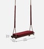 Amreli Solid wood Swing in Dark Red Colour