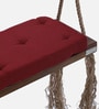 Amreli Solid wood Swing in Dark Red Colour