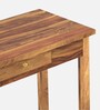 Amroha Writing Table In Natural Teak Finish
