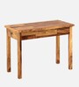 Amroha Writing Table In Natural Teak Finish