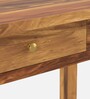 Amroha Writing Table In Natural Teak Finish