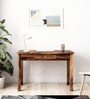 Amroha Writing Table In Natural Teak Finish
